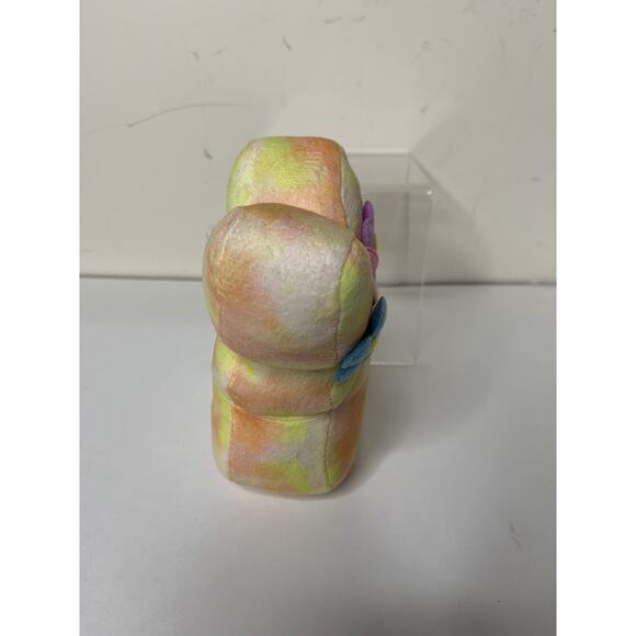 Peeps Plush Rabbit Tie-Dye Peace Pastel Flowers 5.5" Mini Stuffed Animal 2022 - Picture 4 of 8